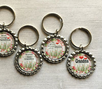 Keychain,Key Ring,Grandma,Worlds Best Grandma,Grandma Key Rings,Bottle Cap Keychain,Bottle Cap Key Ring,Gift,Party Favor,Handmade