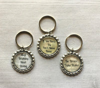 Keychain,Key Ring,Inspirational Quotes,Inspirational Quote Key Chains,Bottle Cap Keychain,Bottle Cap Key Ring,Gift,Party Favor,Handmade