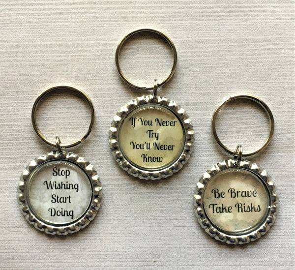 Inspirational Gifts For Women Motivational Quotes Keychain