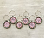 Personalized Wine Charms,Personalized,Wine Charms,Custom Wine Charms,Set of 6,Drink Markers,Glass Markers,Gift,Party Favor,Handmade