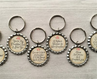 Keychain,Key Ring,Daughter,Daughter Keychains,Bottle Cap Keychain,Bottle Cap Key Ring,Floral Themed,Mothers Day,Gift,Party Favor,Handmade