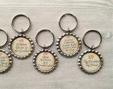 Keychain,Key Ring,Daughter,Daughter Keychains,Bottle Cap Keychain,Bottle Cap Key Ring,Floral Themed,Mothers Day,Gift,Party Favor,Handmade