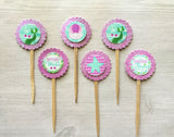 Mermaid Cupcake Toppers,Mermaid,Mermaid Tails,Cupcake Toppers,Set of 6,Mermaid Party,Party Favor,Handmade,Gift,Double Sided