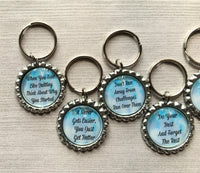 Keychain,Key Ring,Inspirational Quotes,Key Chain,Keyring,Bottle Cap,Accessories,Bottle Cap Keychain,Party Favor,Gift,Handmade