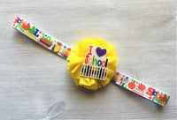 I Love School Headband,I Love School,Headband,Back to School,School,Girls Headband,Photo Shoot,Gift,Hair Accessories,Handmade