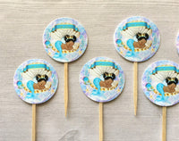 Newborn Cupcake Toppers,Newborn,Cupcake Toppers,Set of 6,Newborn Party,Baby Shower,Princess Party,Party Favor,Handmade,Gift,Double Sided
