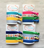 School Hair Ties,School,Hair Ties,Knotted Hair Ties,School Themed,Elastic Hair Ties,No Crease Hair Ties,Elastic Bracelets,Ponytail,Gift