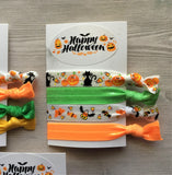 Halloween Hair Ties,Halloween,Hair Ties,Knotted Hair Ties,Halloween Themed,Elastic Hair Ties,No Crease Hair Ties,Elastic Bracelets,Gift