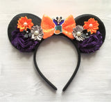 Halloween Ears,Halloween Mouse Ears,Mickey,Halloween,Mouse Ears,Minnie Mouse Ears,Mickey Mouse Ears,Girls Headband,Minnie Ears,Mickey Ears