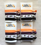 Halloween Hair Ties,Halloween,Hair Ties,Knotted Hair Ties,Halloween Themed,Elastic Hair Ties,No Crease Hair Ties,Elastic Bracelets,Set of 4