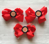 Custom School Hair Bow,School,Hair Bow,4 Inch Bow,Personalized Bow,Custom Bow,Big Bow,Large Bow,Girls Hair Bow,Hair Accessories,Handmade