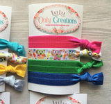 School Hair Ties,School,Hair Ties,Knotted Hair Ties,School Themed,Elastic Hair Ties,No Crease Hair Ties,Elastic Bracelets,Ponytail,Gift