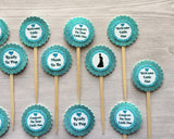 Baby Shower Cupcake Toppers,Newborn Baby Cupcake Toppers,Set of 12,Cupcake Toppers,Baby Shower,Newborn Baby,Gift,Party Favor,Double Sided