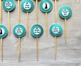 Baby Shower Cupcake Toppers,Newborn Baby Cupcake Toppers,Set of 12,Cupcake Toppers,Baby Shower,Newborn Baby,Gift,Party Favor,Double Sided