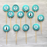 Baby Shower Cupcake Toppers,Newborn Baby Cupcake Toppers,Set of 12,Cupcake Toppers,Baby Shower,Newborn Baby,Gift,Party Favor,Double Sided