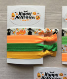 Halloween Hair Ties,Halloween,Hair Ties,Knotted Hair Ties,Halloween Themed,Elastic Hair Ties,No Crease Hair Ties,Elastic Bracelets,Gift