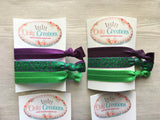 Mermaid Hair Ties,Mermaid,Knotted Hair Ties,Mermaid Themed,Hair Ties,Elastic Hair Ties,No Crease Hair Ties,Elastic Bracelets,Set of 4