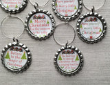 Christmas Wine Charms, Set of 6