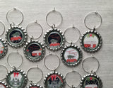 Christmas Wine Charms, Set of 12