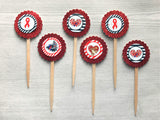 Congenital Heart Disease Cupcake Toppers, Set of 6