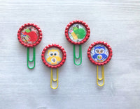 Teacher Themed Planner Clips, Set of 4