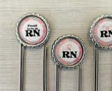 Registered Nurse Planner Clips, Set of 4