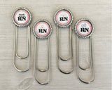 Registered Nurse Planner Clips, Set of 4