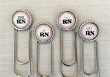 Registered Nurse Planner Clips, Set of 4