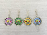 School Bus Driver Zipper Pulls,School Bus Driver,Zipper Pull Charms,School Bus Driver Themed,Bottle Cap Zipper Pull Charms,Gift,Party Favor