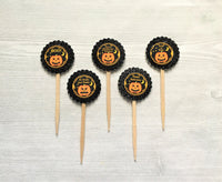 Halloween Cupcake Toppers, Set of 5