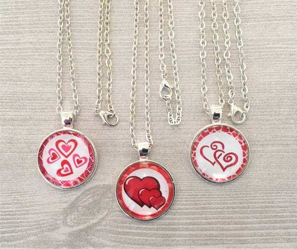 Necklace,Heart,Valentine,Heart Necklace,Photo Shoot,Silver Necklace,Gift,Birthday,Pendant,Princess,18 Inch Necklace,Handmade,Party Favor