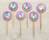 Easter Cupcake Toppers,Cupcake Toppers,Easter Gnome Cupcake Toppers,Easter,Gnome,Easter Party,Handmade,Double Sided,Gift,Party,Set of 6