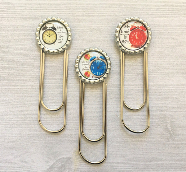 Inspirational Quotes Planner Clips,Bookmark,Inspirational,4 Inch,Jumbo Paper Clip,Page Marker,Bookmark Clip,Bottle Cap,Favor,Gift,Handmade
