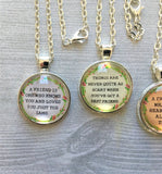 Friend Necklace,Friend,Friend Quotes,Friend Sayings,Necklace,Silver Necklace,Handmade,Gift,Birthday,18 Inch Necklace,Party Favor