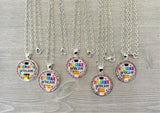 Back to School Necklace,First Day of School,Kindergarten,1st Grade,2nd Grade,3rd Grade,Back to School,Princess,Silver Necklace,Handmade,Gift